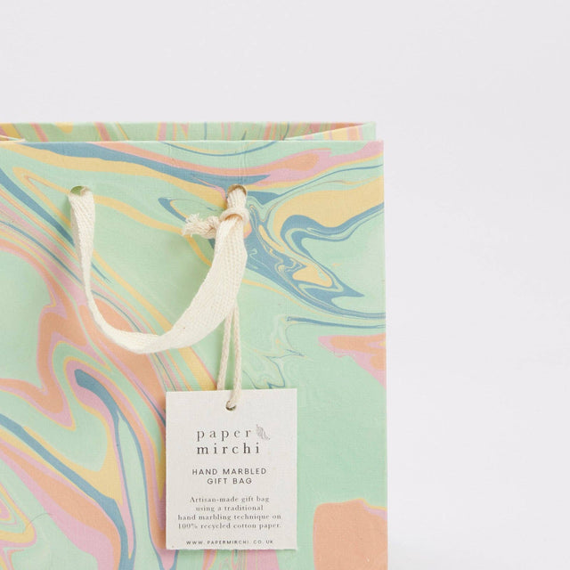 Small Bouquet Marbled Gift Bags