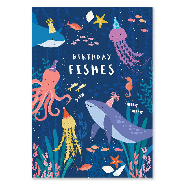 Party Fishes Birthday Card
