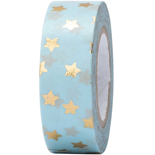 Blue Gold Star Washi Tape