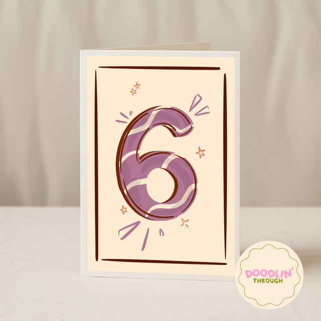 Age 6 Card