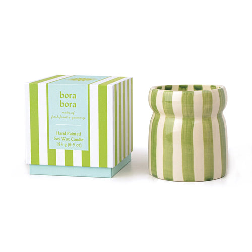 Bora Bora Ceramic Cabana Candle