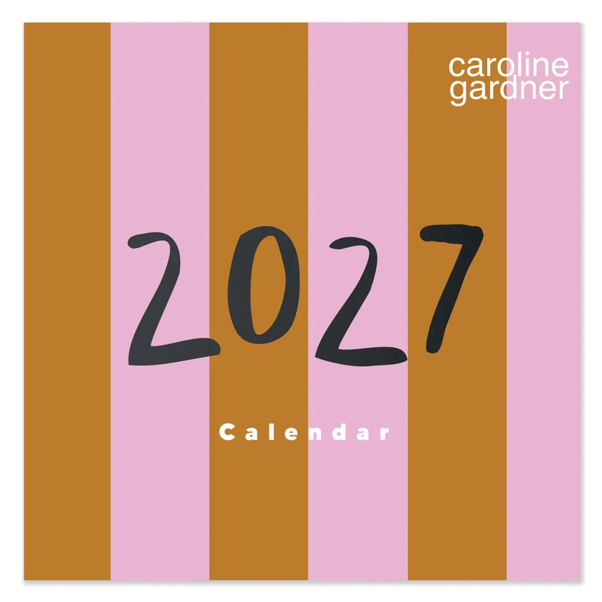 2027 Stripes Square Calendar