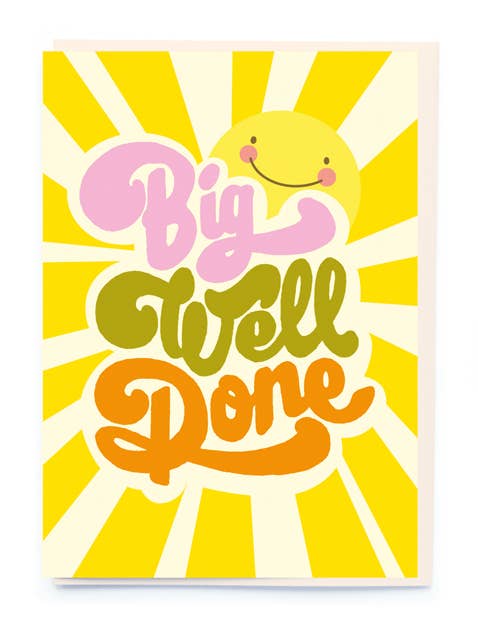 Big Well Done Congratulations Card