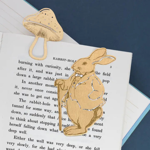 Alice In Wonderland Set of 2 Metal Bookmarks