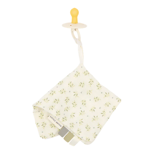Pacifier Muslin Cloth: Blueberry Leaves