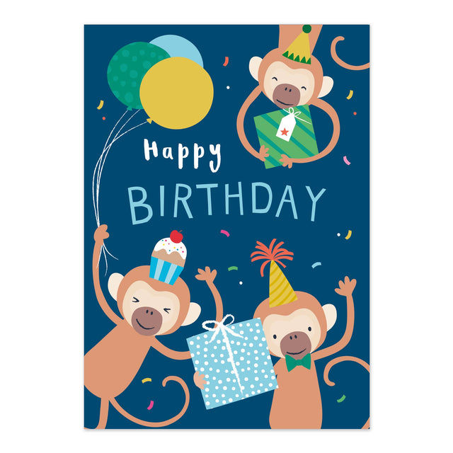 Cheeky Monkeys Birthday Card.