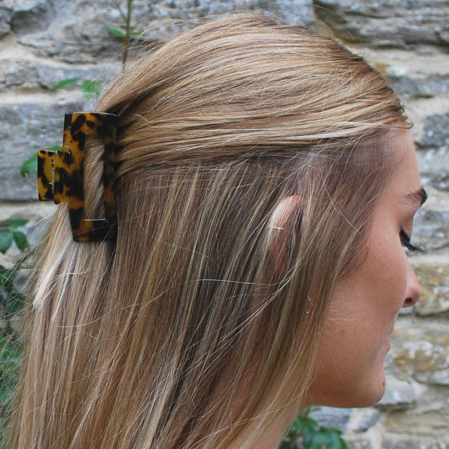 Tortoiseshell Resin Claw Hair Clip