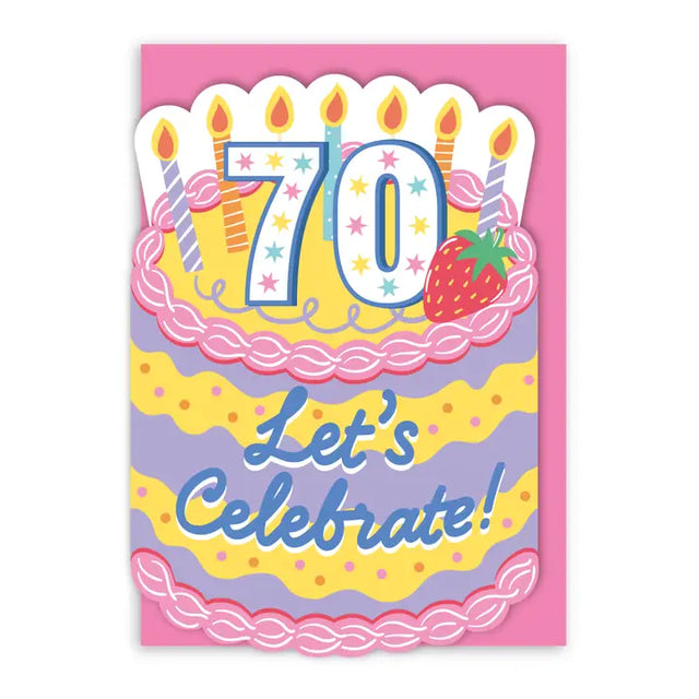 Age 70 Cake Card