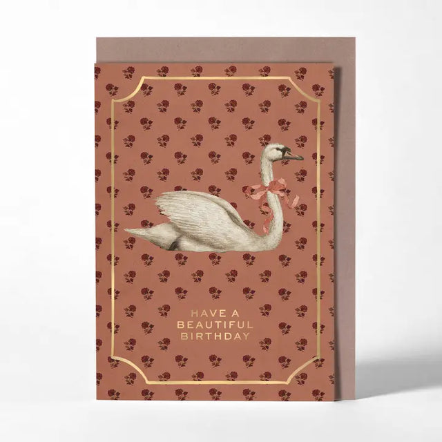 Birthday Swan Card
