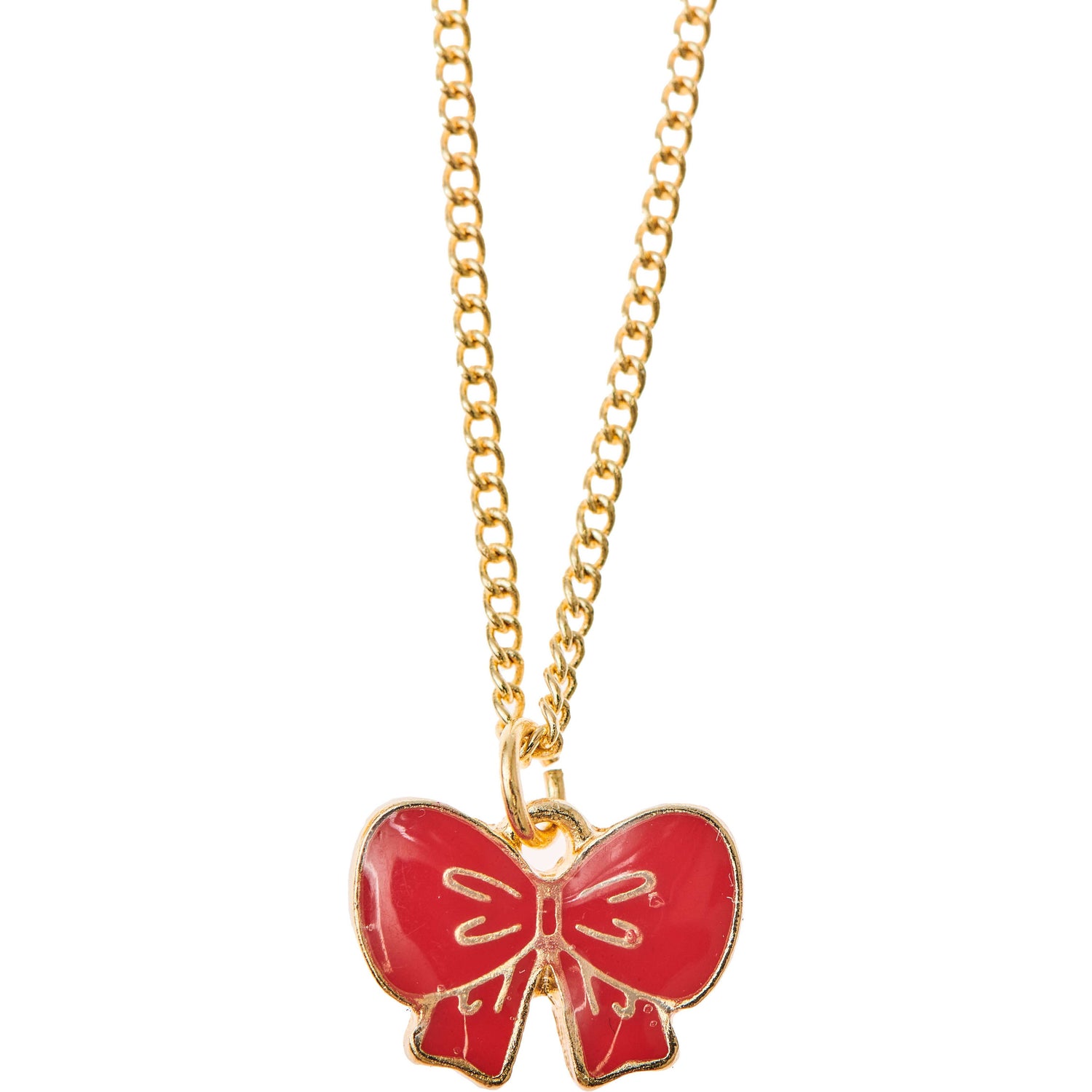 Red Bow Necklace