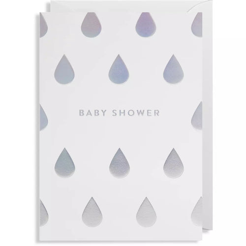 Baby Shower Raindrops Card
