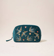 Load image into Gallery viewer, Swallows Velvet Makeup Bag