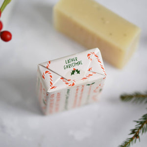 Peppermint Candy Cane Soap Bar