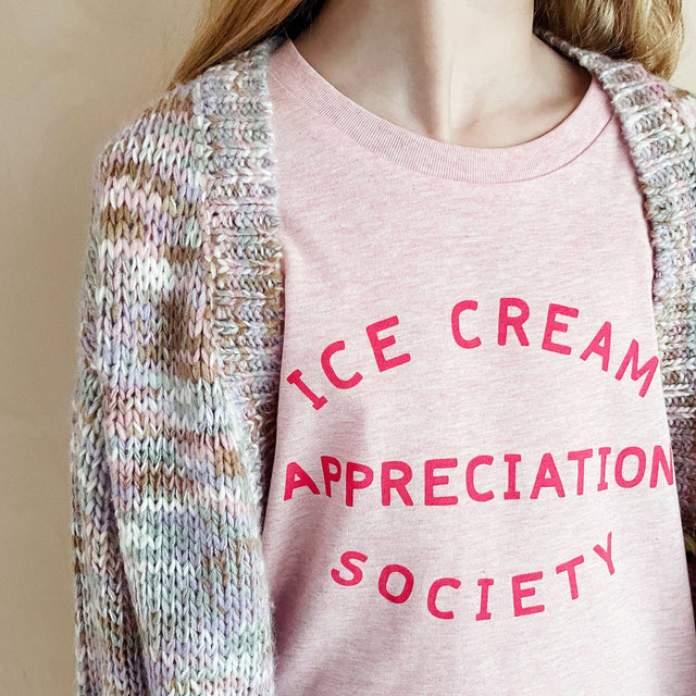 Heather Pink Ice Cream Appreciation Society Kid's T-shirt