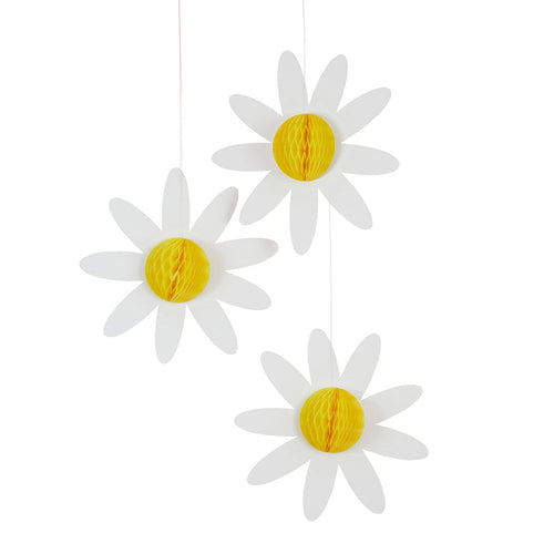 Daisy Honeycomb Decorations