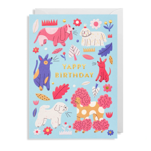 Yappy Birthday Dog Card