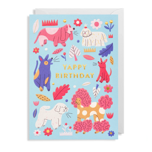 Yappy Birthday Dog Card