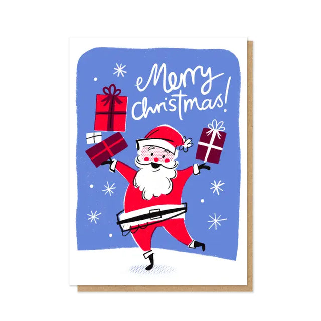 Vintage Santa Christmas Card