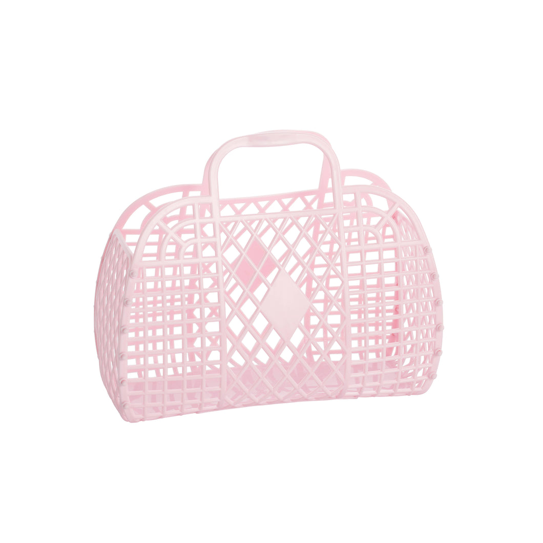 Small Retro Basket Jelly Bag: Pink