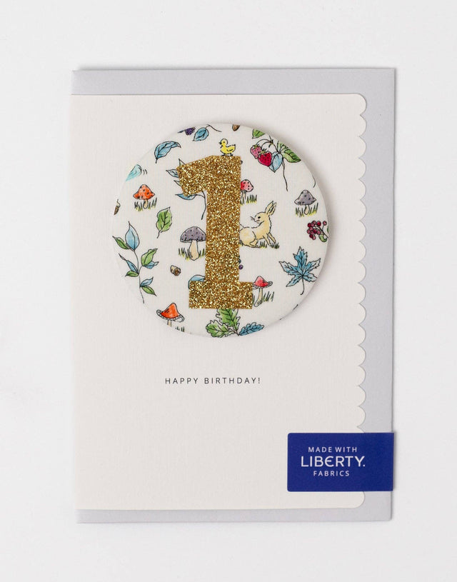 Age 1 Liberty Birthday Badge Sana Card