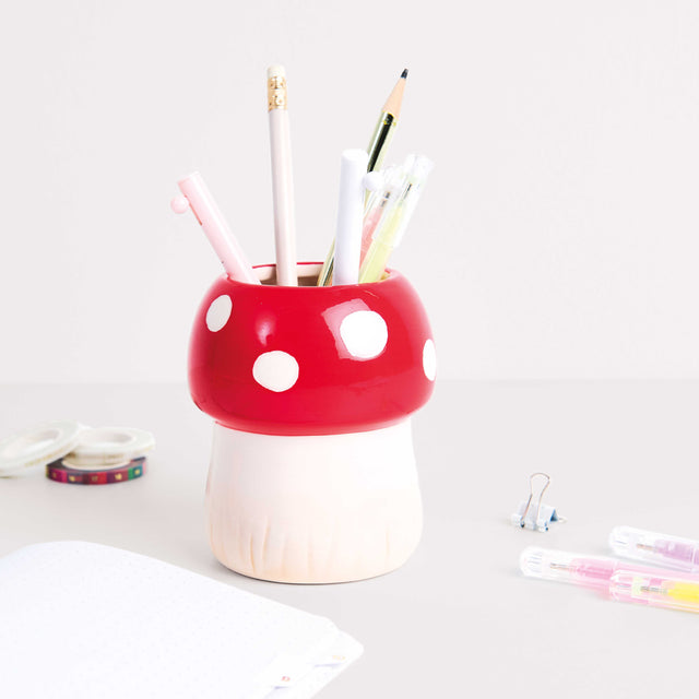 Mushroom Pen Holder