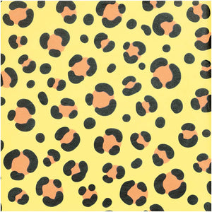 Yellow Leopard Print Tissue Paper