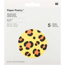 Load image into Gallery viewer, Yellow Leopard Print Tissue Paper