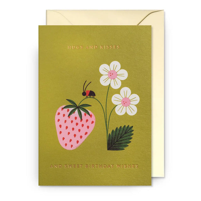 Hugs & Kisses Ladybird Card