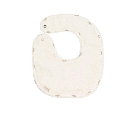 White Leaf Baby Bib