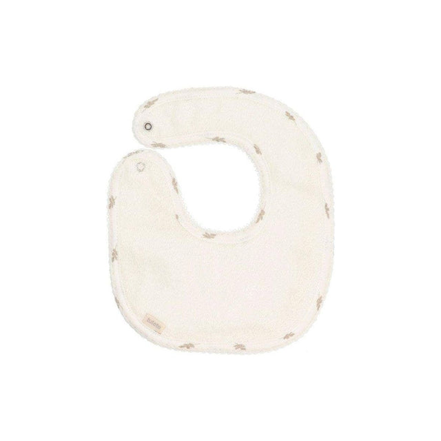 White Leaf Baby Bib