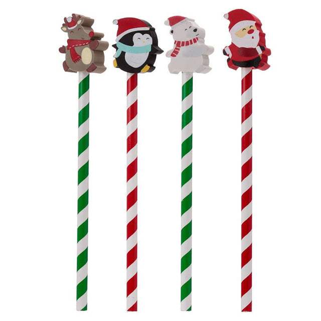 Christmas Pencil & Eraser