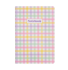 A5 Pastel Gingham Notebook