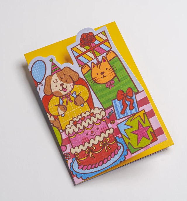 Birthday Party Fold Out Concertina Card