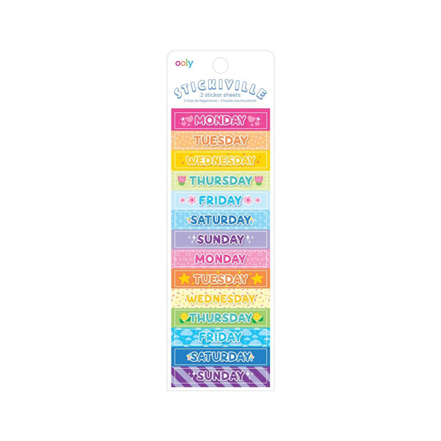 Days Of The Week Stickers