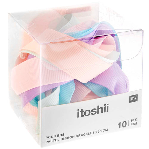 Pastel Grosgrain Ribbon Bracelets