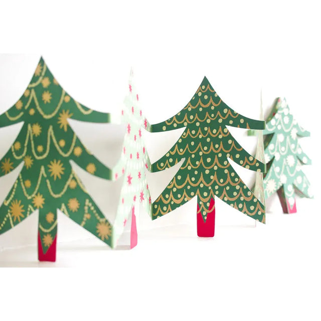 Christmas Trees Concertina Garland