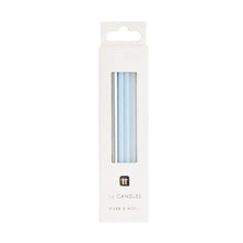 Load image into Gallery viewer, Blue &amp; Silver Long Birthday Candles