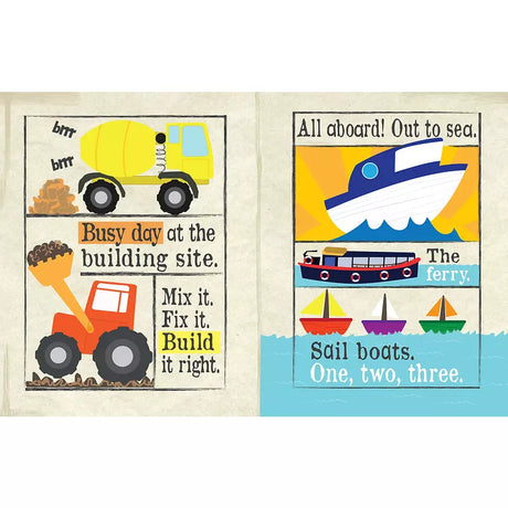 Nursery Times Crinkly Newspaper - Busy Road