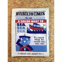 Load image into Gallery viewer, Nursery Times Crinkly Newspaper - Sailor Went To Sea