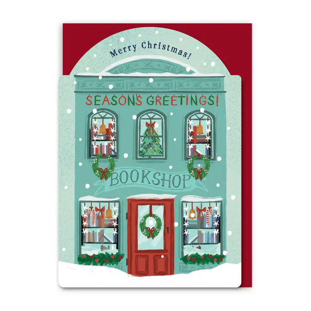 Christmas Bookshop Card