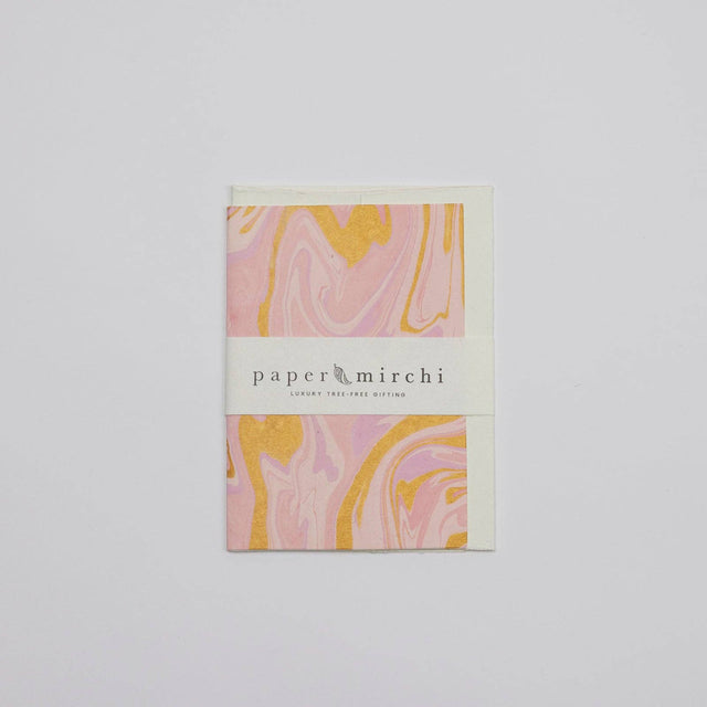 Marshmallow Marble Card