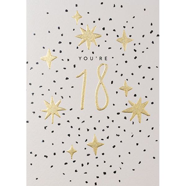 Age 18 Celestial Birthday Card