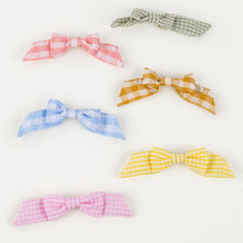 Load image into Gallery viewer, Gingham Hair Bows