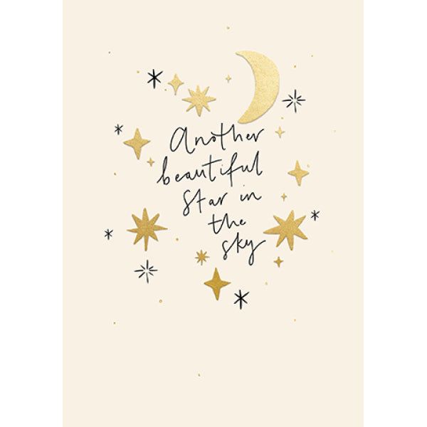 Another Beautiful Star In The Sky Card