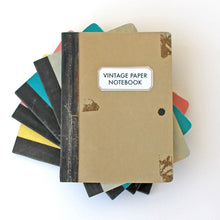 Load image into Gallery viewer, Vintage Paper Notebook - Assorted Colours