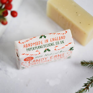 Peppermint Candy Cane Soap Bar