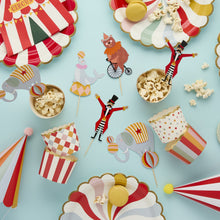 Load image into Gallery viewer, Circus Food Picks &amp; Cups Set