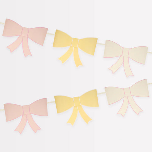 3D Paper Bow Garland
