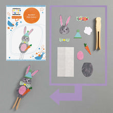 Load image into Gallery viewer, Make Your Own Bunny Peg Doll Kit