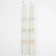 Load image into Gallery viewer, Pastel Bow Taper Candles